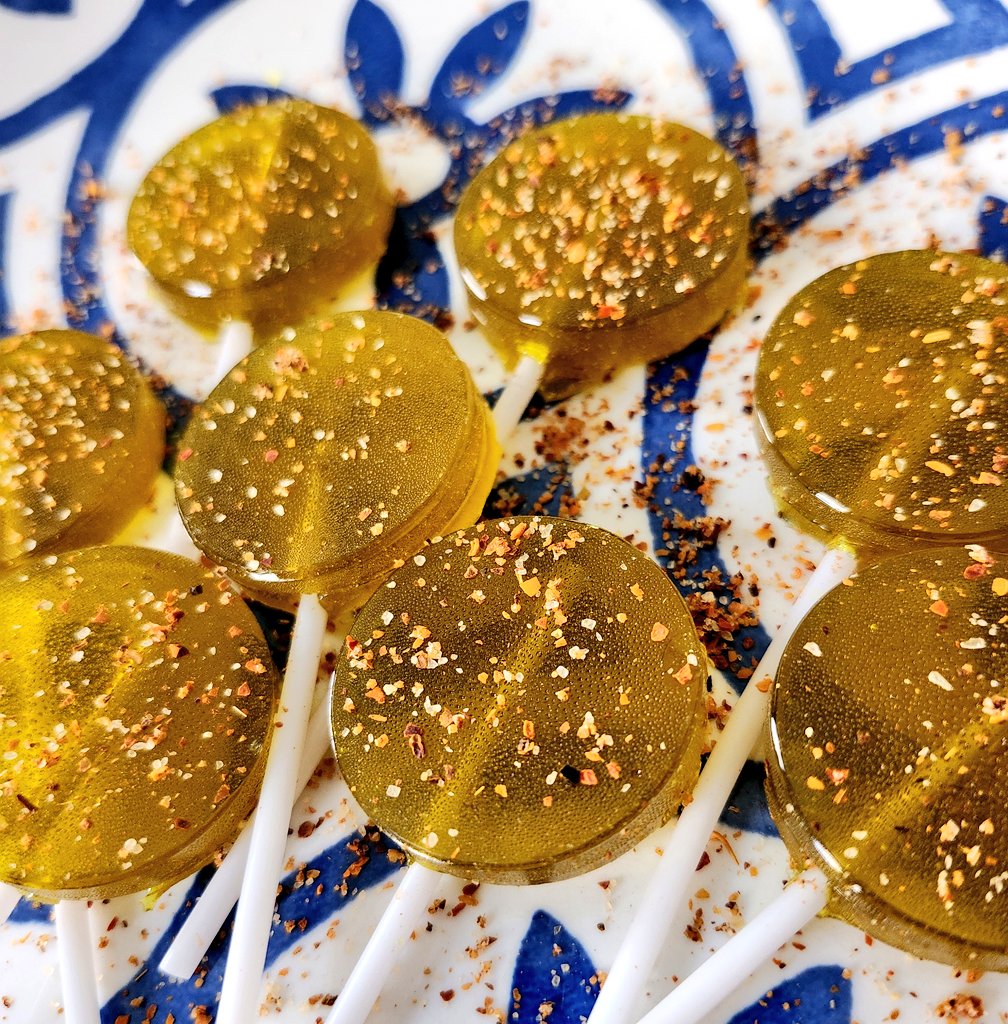 RawdawgRory's tweet image. Tajin sprinkled Pineapple Lollipops! Cannabis enhanced to to the tune of 25mgs apiece using a high CBN tincture. 
#edibles #Cannabis #candy