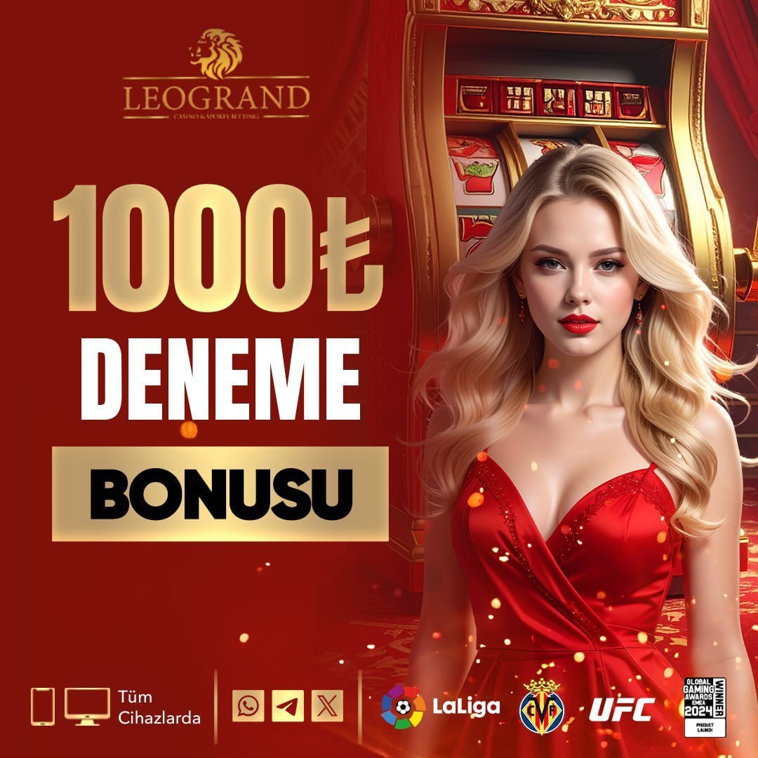İlk adımı risksiz atmak isteyenlere özel 🔥
LEO GRAND’de kayıt ol, 1000₺ deneme bonusu anında hesabına gelsin.
Yatırım yapmadan oyna, kazanç fırsatını kaçırma.
Yeni üyeler için sınırlı fırsat!
👉 t2m.io/leogrand

#leograndgiriş #casino #denemebonusu #slotoyunları