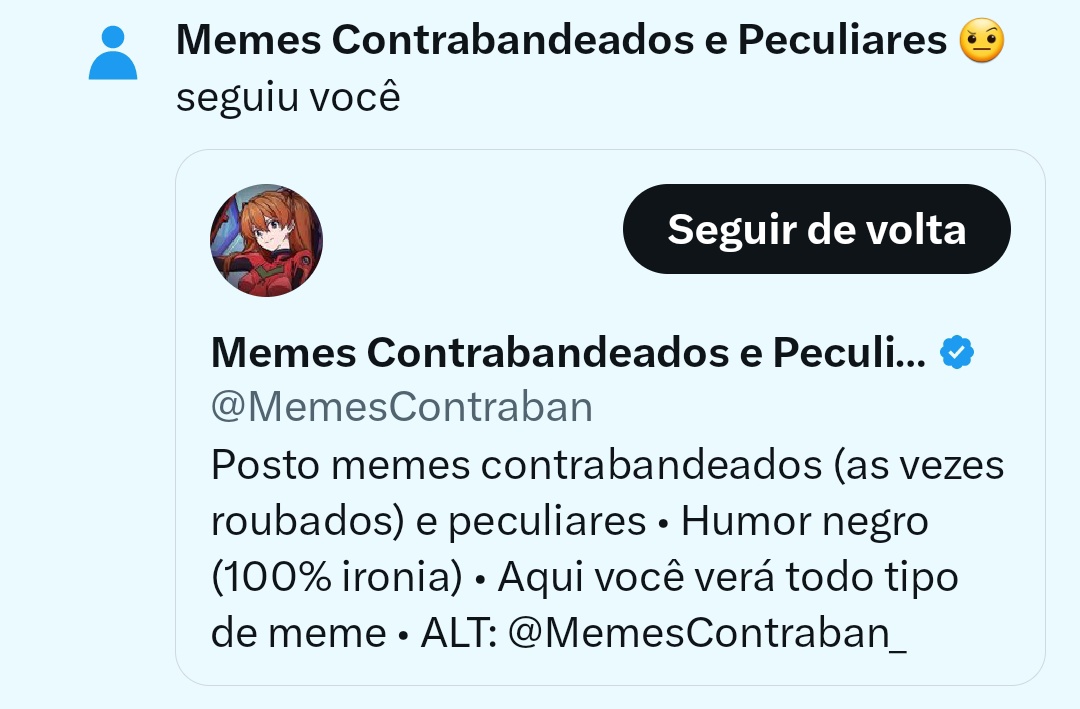 Memes Contrabandeados e Peculiares 🤨 tweet media