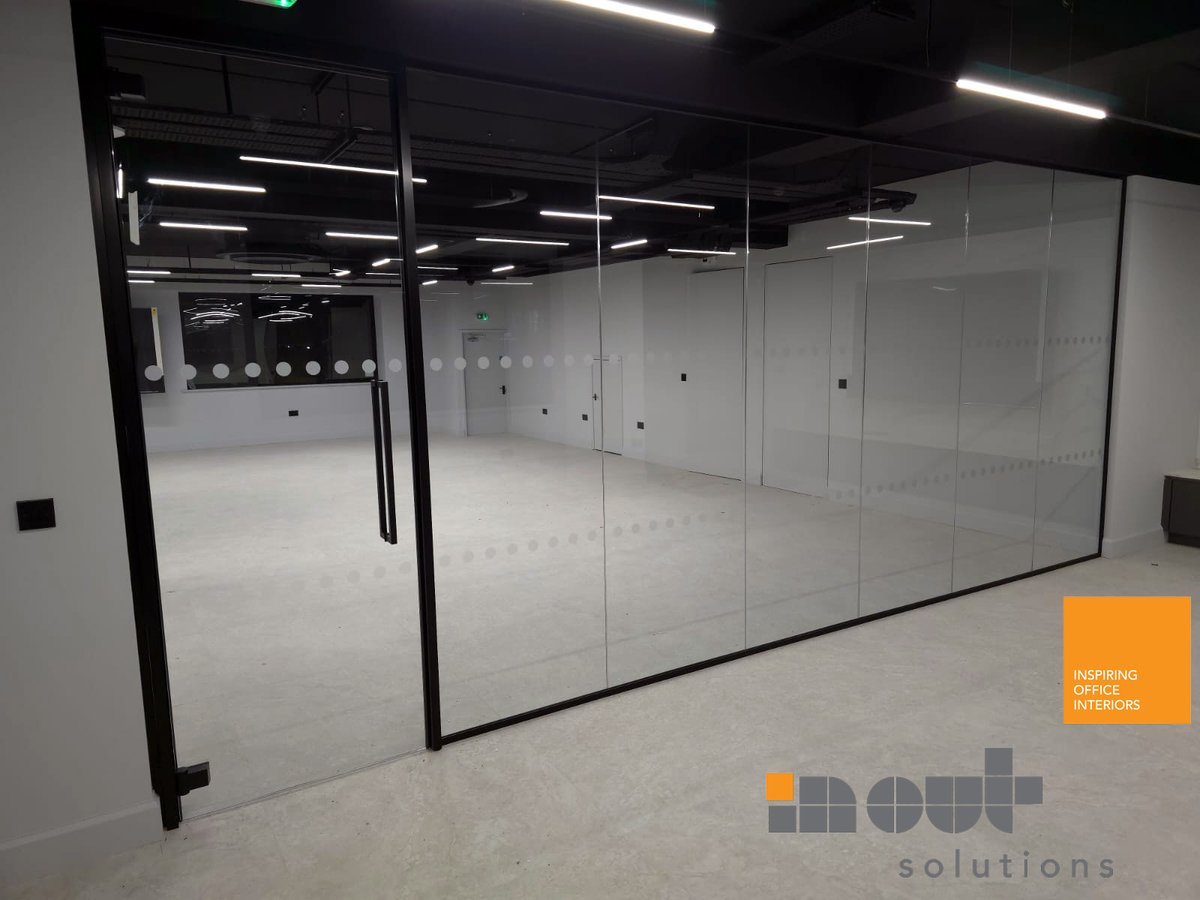 inoutsolutions's tweet photo. Our glass partitions improve many elements such as productivity, staff welfare and also gives your office a “wow” factor. Our project in Hertfordshire is nearly completed, appart from blackout privacy window film to glass doors. https://t.co/ypgG10ZNrv