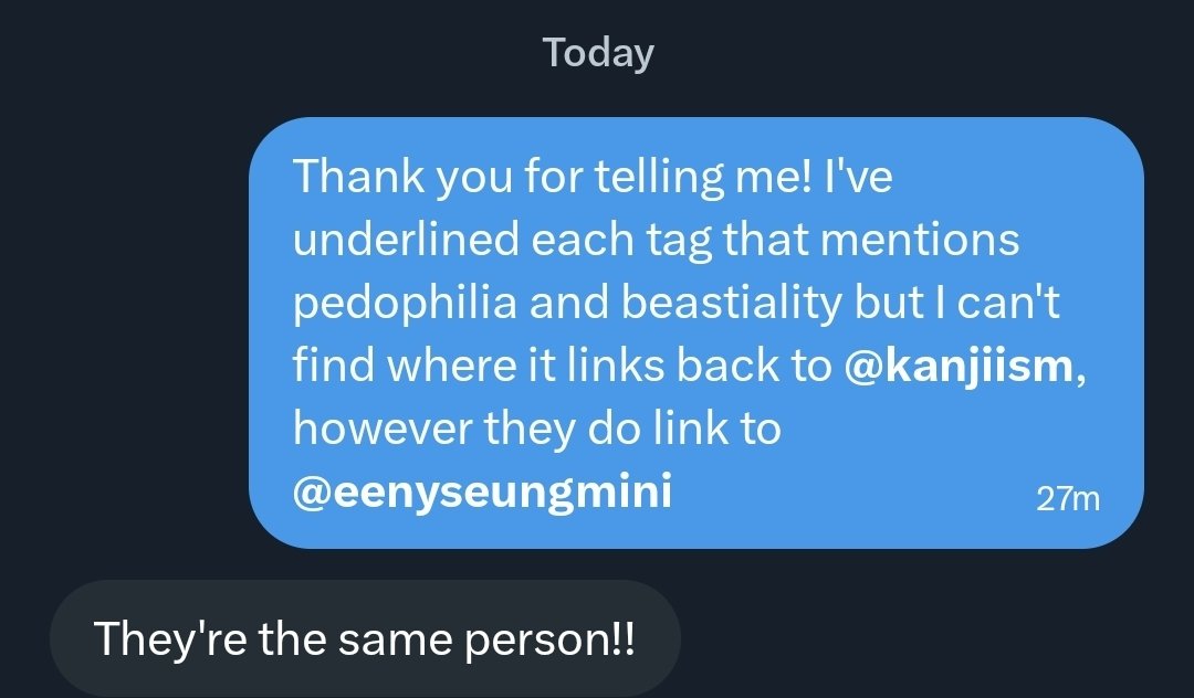 NSFWPR0TECTI0N's tweet photo. ‼️PROBLEMATIC CREATOR/ACCOUNT‼️

We have cause to believe this is their secondary account. They have posted several works using beastiality and pedophilia with SK-Z likeliness and shows no regret in doing so, they actually show more pride in it than anything. https://t.co/u1QPuoUd3K