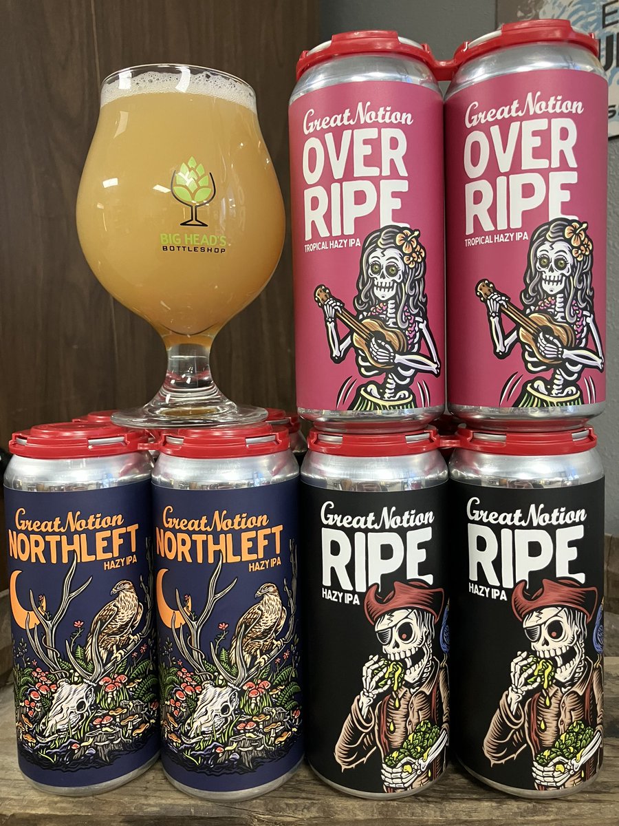 Just a few of the <a href="/greatnotion/">Nick Randell</a> offerings hitting the coolers this week! 🍻 #missoula #beerstore #greatnotion #montana #bottleshop