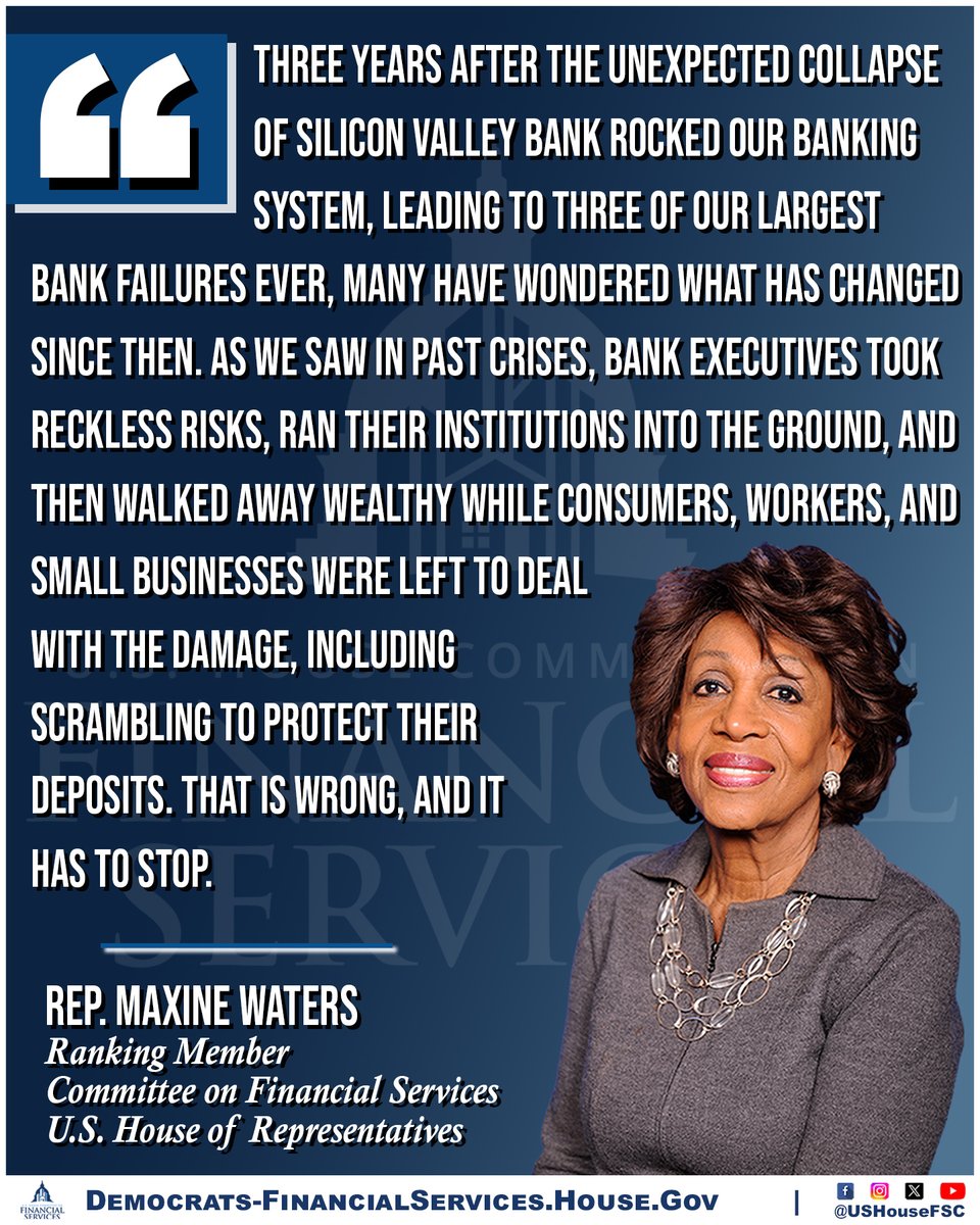 House Committee on Financial Services - Democrats tweet media