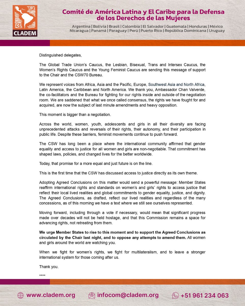 CLADEM Regional tweet media