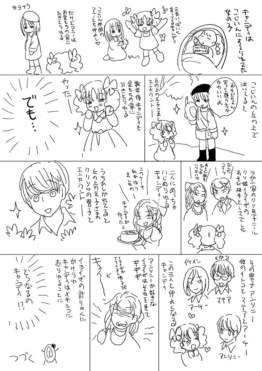 以前日参していた雑談掲示板で「キャンディキャンディって名前は知ってるけどどんな話か全然知らない」という人がいたので、私が完全に記憶のみで描きなぐったあらすじ。 
