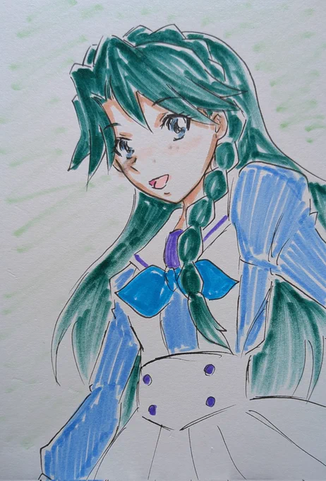 #ゴープリ10周年なので海藤みなみさん3733枚描いてお祝い (1461.1462.1463.1464) 寝起きらくがき。