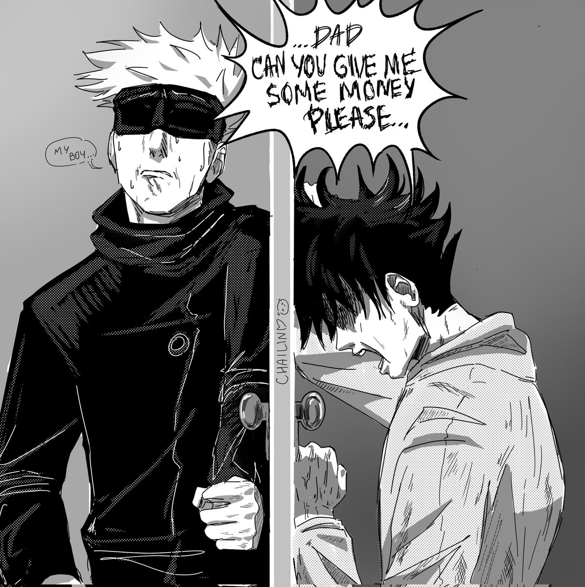 Gojo when Megumi turns out like his dad...💔
#呪術廻戦