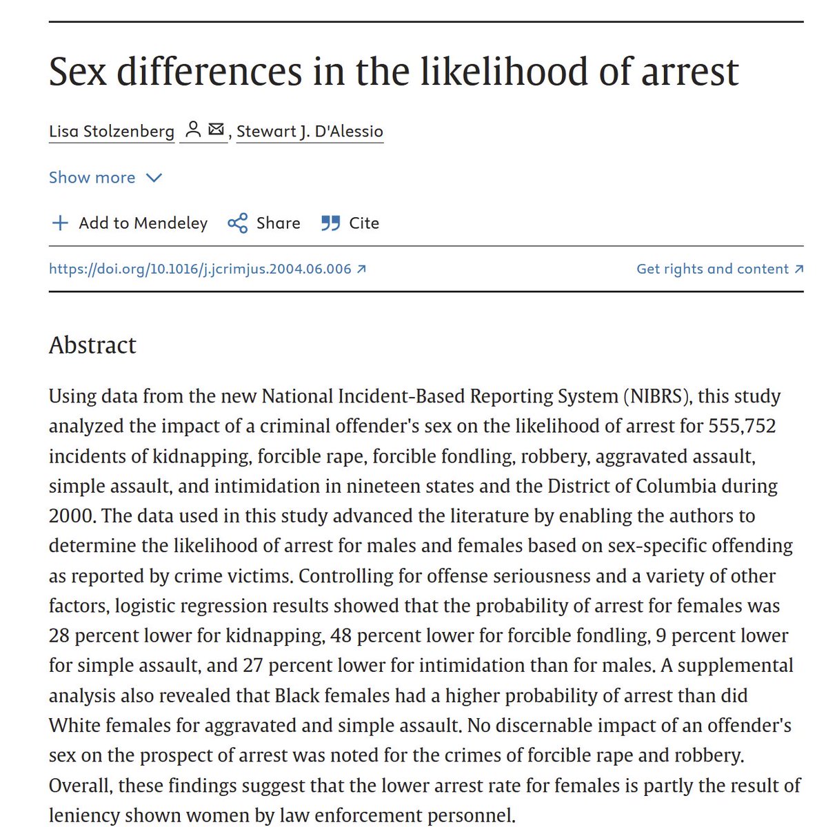 2/3. Additional studies: women who assault their partners are particularly likely to avoid arrest.