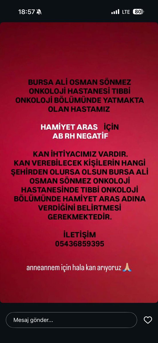 karahan_baskan's tweet photo. ARKADAŞIMIN ANNESİ İÇİN KAN İHTİYACI VARDIR
#GSvLİV  #Kan 
#Acil https://t.co/nhLUTM2JeR