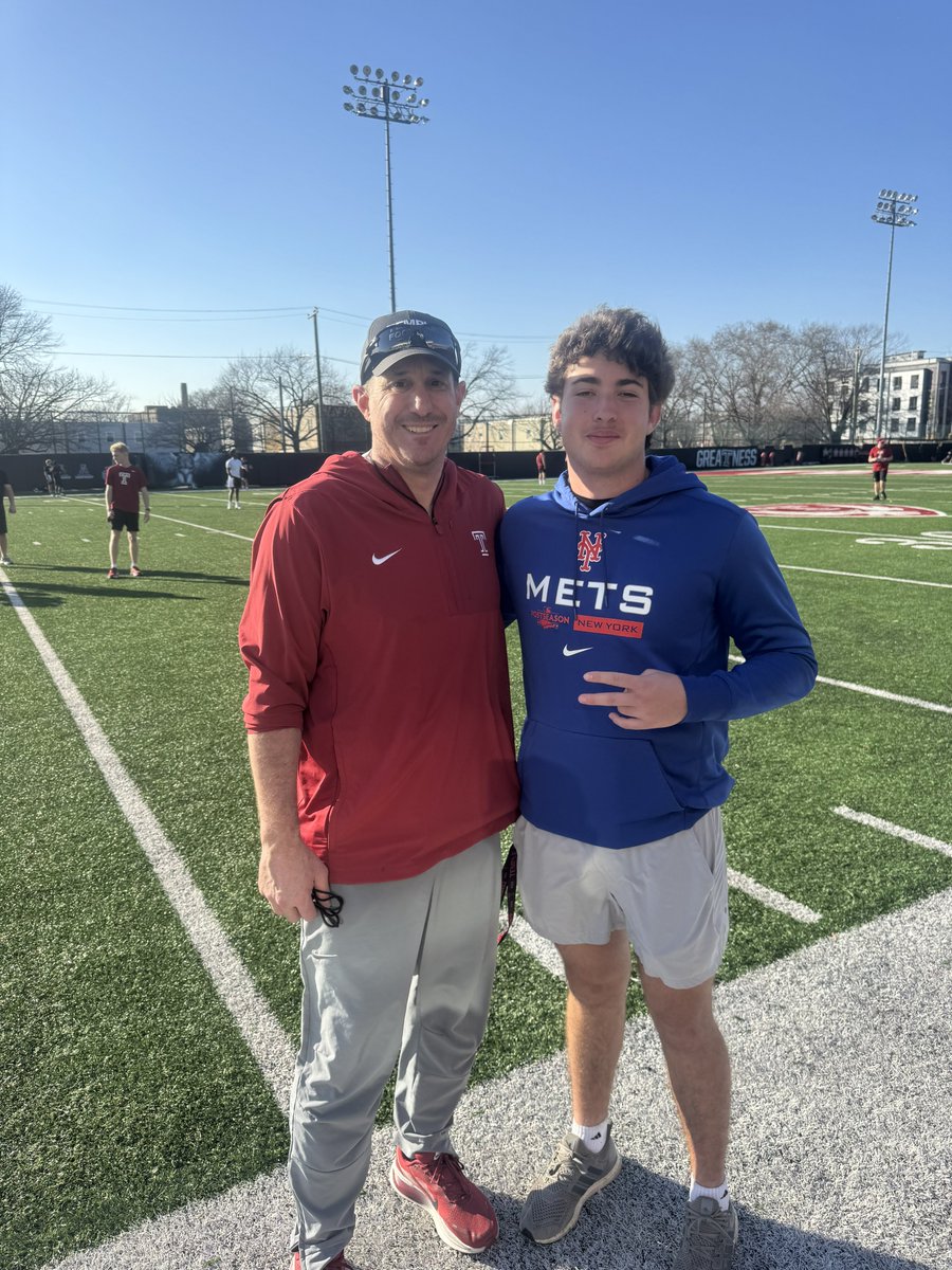 CharlieBarr43's tweet photo. Had a great time visiting @Temple_FB today‼️Thanks @TUGinn and @CoachJohnFisher for having me out
 
@CoachHaack09 @TDavis_Coach @coachjacktv @HKA_Tanalski @NickGatto @SaulsCoach https://t.co/ADPVNci38I