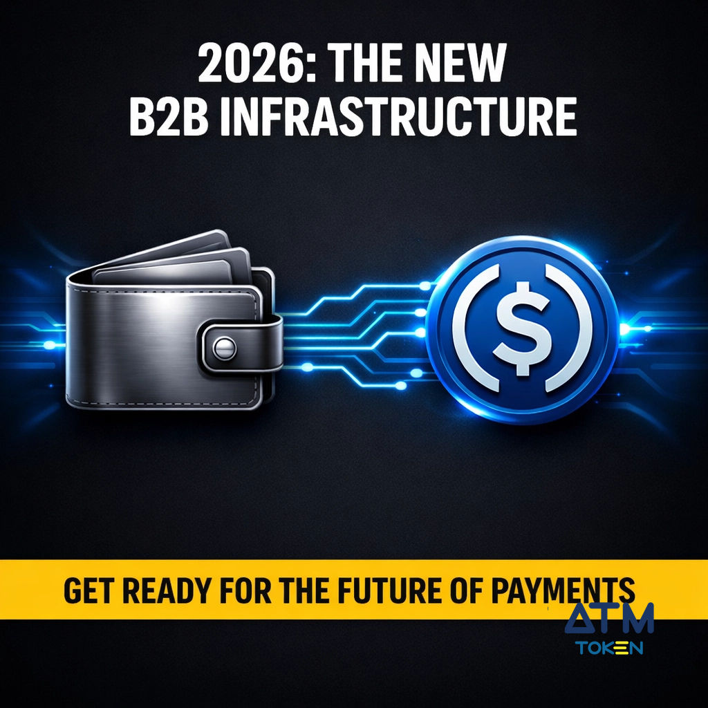 ATMTokenX's tweet photo. 2026: Stablecoins are no longer just "crypto."

They are the infrastructure of B2B finance.

Instant settlement.
Zero borders.
Total control.

The old way is officially obsolete.

Build the future at https://t.co/LUM5wlEoTP

#Fintech #Stablecoins #B2B https://t.co/RGHcFM8RRM