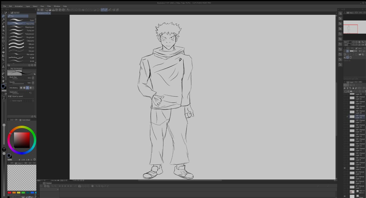 Fallenh31's tweet photo. you know what screw it, here is a buff guy with no hands and a ok Yuji Isidore! enjoy! #drawing #anime #digitalart #art #sketch https://t.co/TEQhtkWcsI