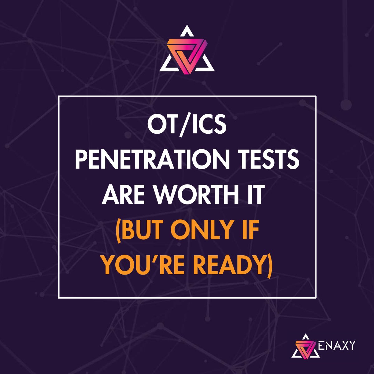 EnaxyLLC's tweet photo. Penetration testing in OT/ICS isn’t something you rush into.

Done right, it can uncover critical vulnerabilities. Done wrong, it can introduce operational risk.

In our latest blog, Brandon Workentin explains when OT/ICS pen tests are worth it—and how to know if you’re ready.

Read 👉 https://t.co/EgqPWTHcxF
#OTSecurity #ICS #PenTesting #Cybersecurity #Enaxy