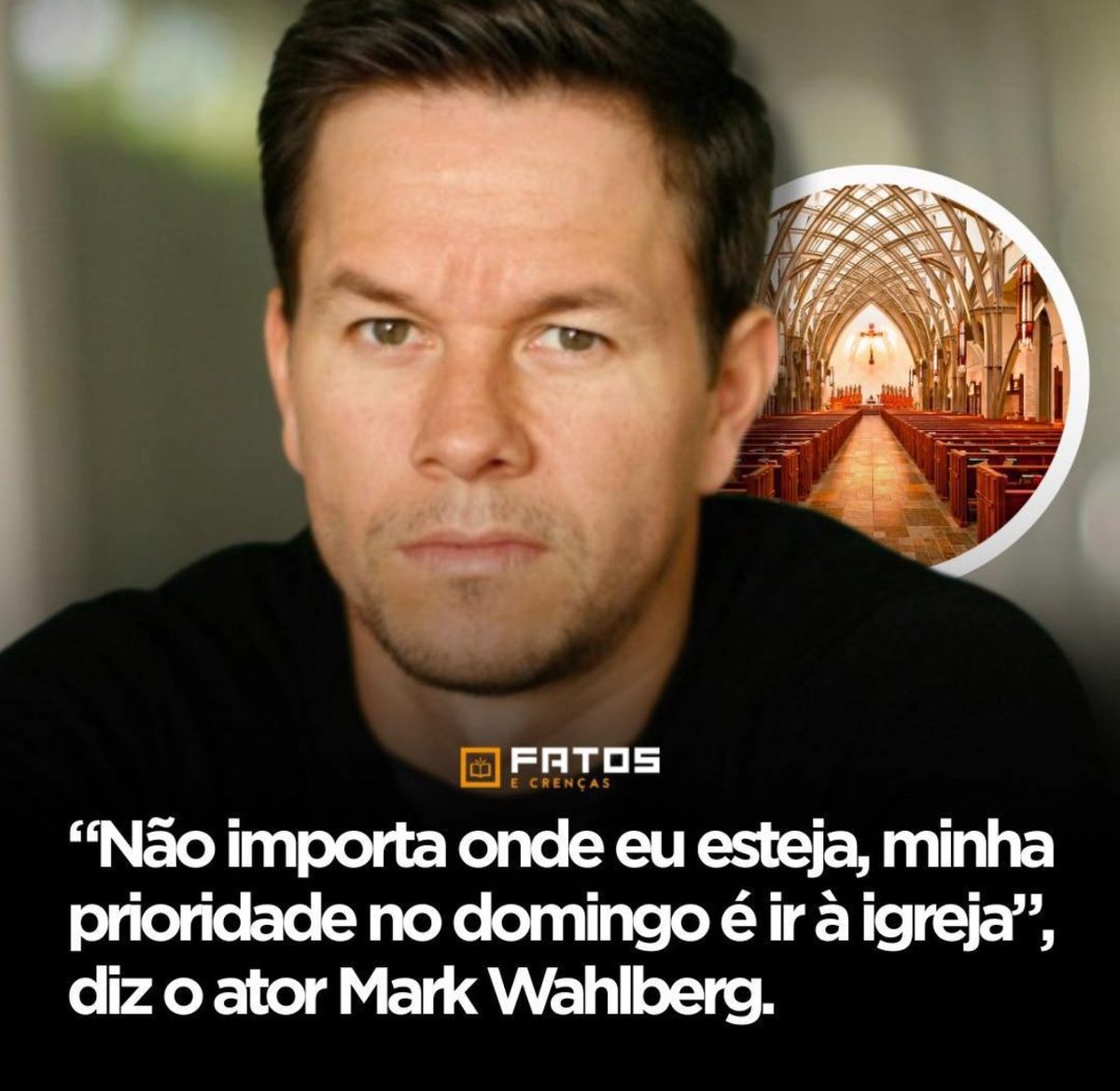 Impossível discordar do Mark Wahlberg.
