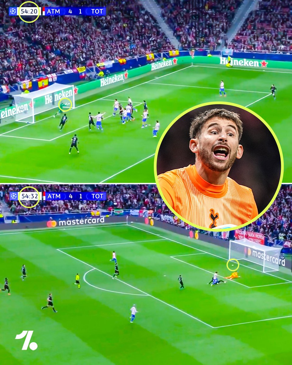 wagerloom's tweet photo. OneFootball: How quickly things can change in football 🙃

In the space of 12 seconds, Jan Oblak makes a world class save and then just two passes later Atlético are 5-1 ahead against Spurs 🤯 https://t.co/ZzFKQkqrww