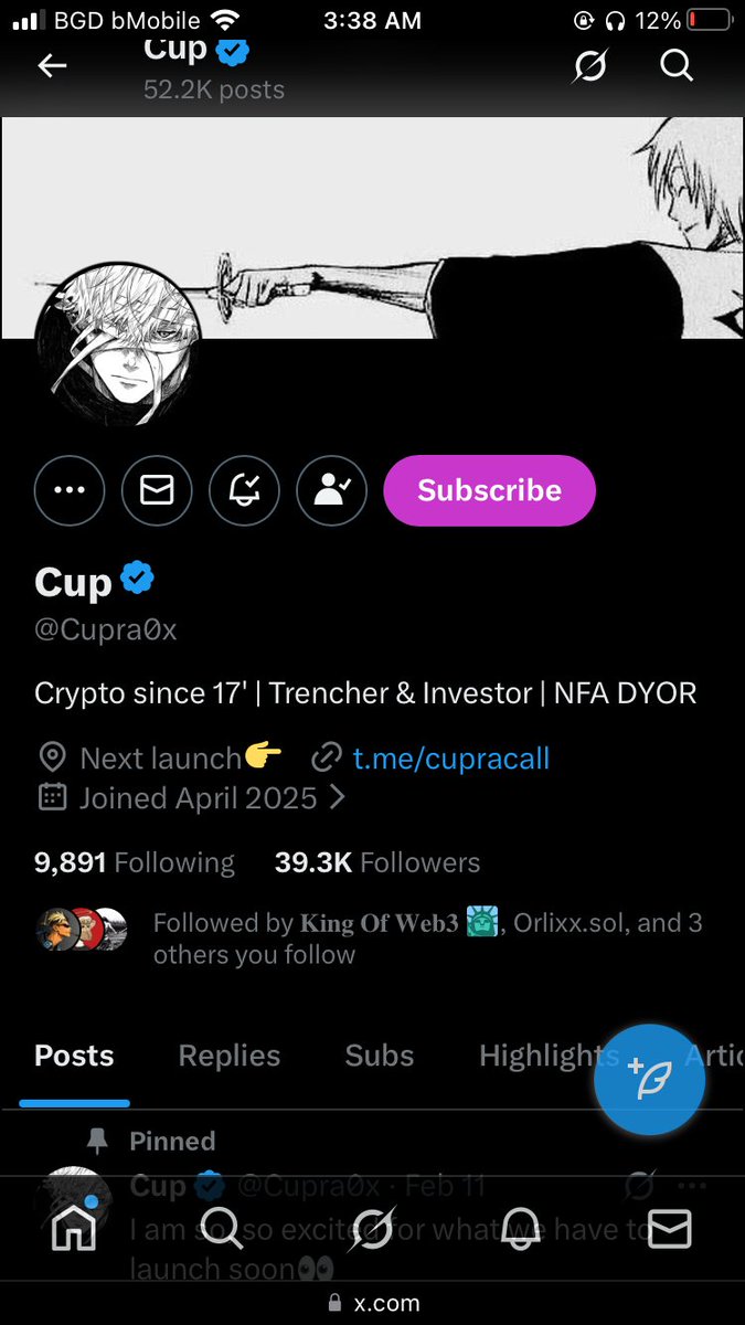 MdAkram5291's tweet photo. @Cupra0x Already follwing you with notif on. Hope i win my first 

3ymtuFdXDW5s2AjShWw5MbqdsprktvowaUjguLVnyKD1 https://t.co/sJjrH6JsQD