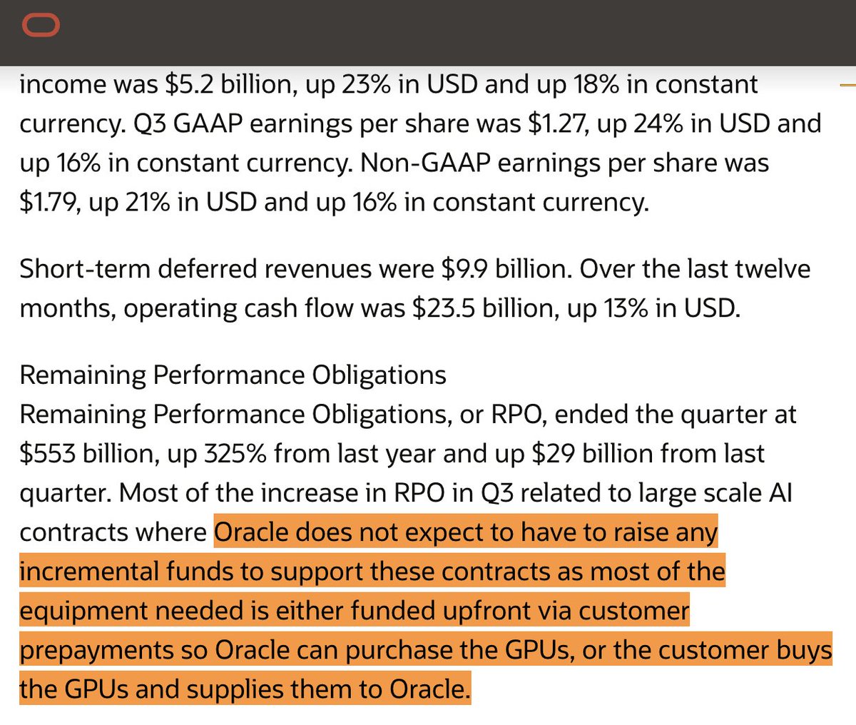 Oracle Rpo Graph How does Oracle calculate its RPO? If a customer brings their own GPUs ...