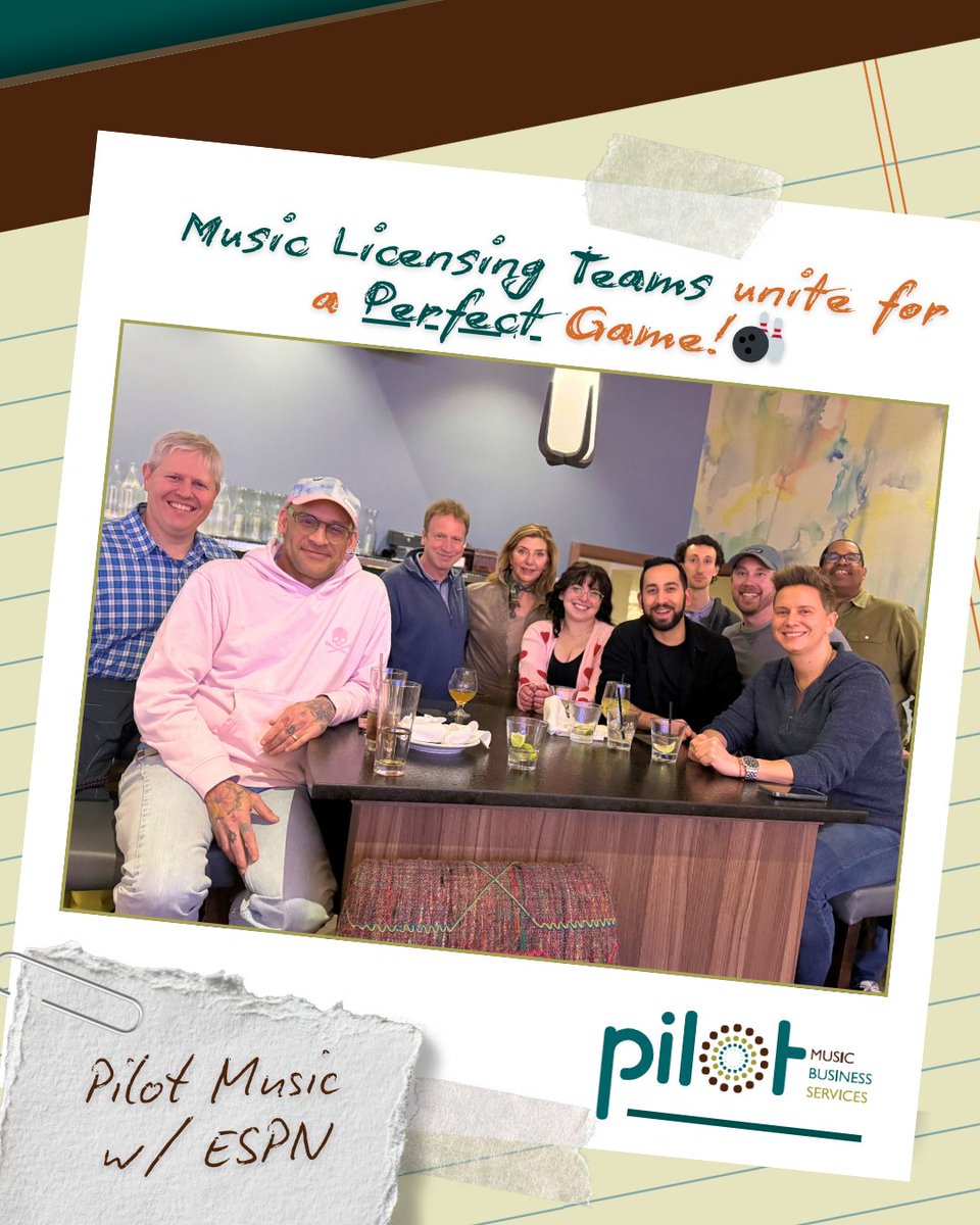 Throwback! When music licensing teams unite for the Perfect Game 🎳 
#ESPN #bowling #musiclicensing #norwalk