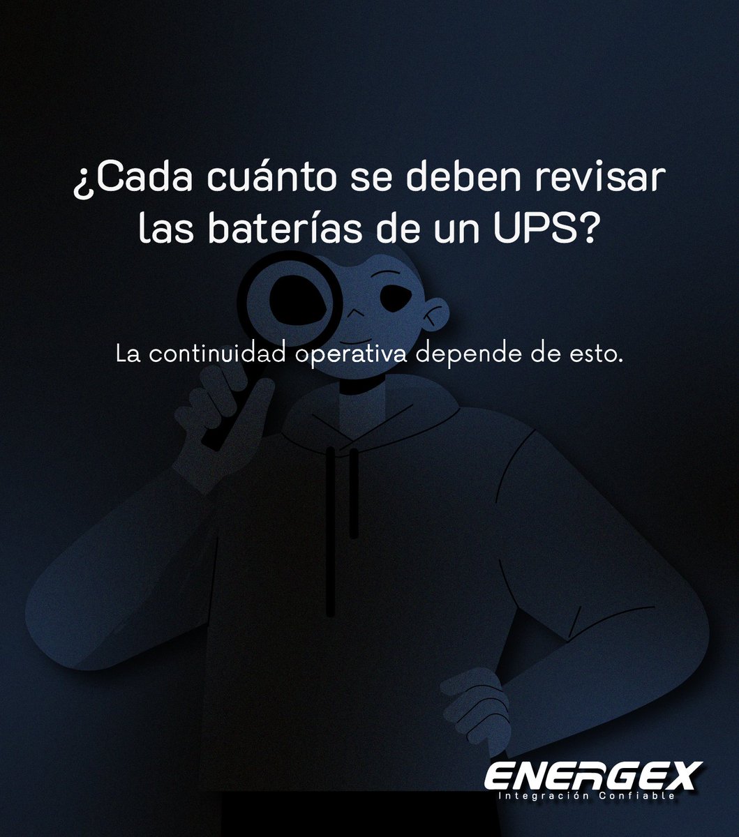 EnergexSA's tweet photo. Las baterías del UPS también necesitan mantenimiento.
#UPS #ContinuidadOperativa 🔋 https://t.co/LXN9BshMr0