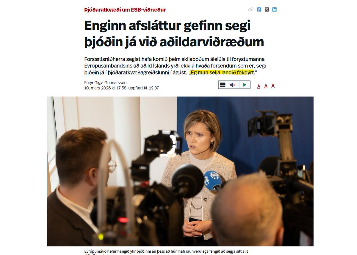 Sigríður Á. Andersen tweet media