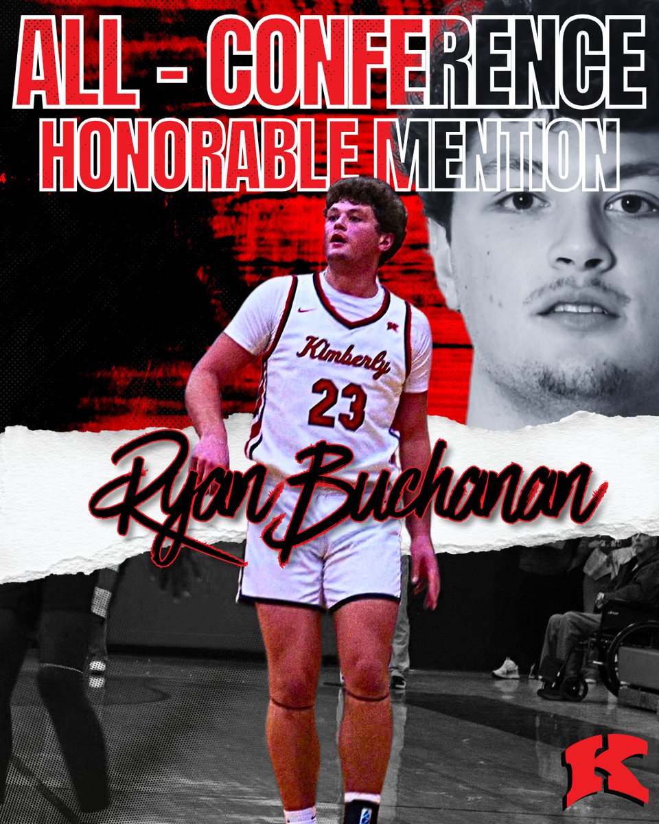 Congratulations to 2026 Ryan Buchanan for being named Honorable Mention All-FVA!! Ryan brought physicality, clutch shooting, and leadership to our team every night. He had an excellent senior season! Awesome work, Ryan!