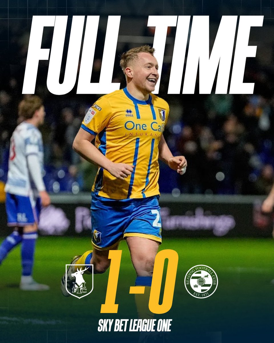 mansfieldtownfc's tweet photo. 🙌 A big three points at One Call Stadium! https://t.co/rCwmxKfvox