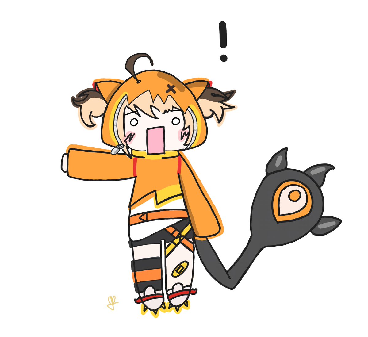 bubba_tea_'s tweet photo. Gremlin energy 🧡 #rkggk https://t.co/OtRLhFy09R