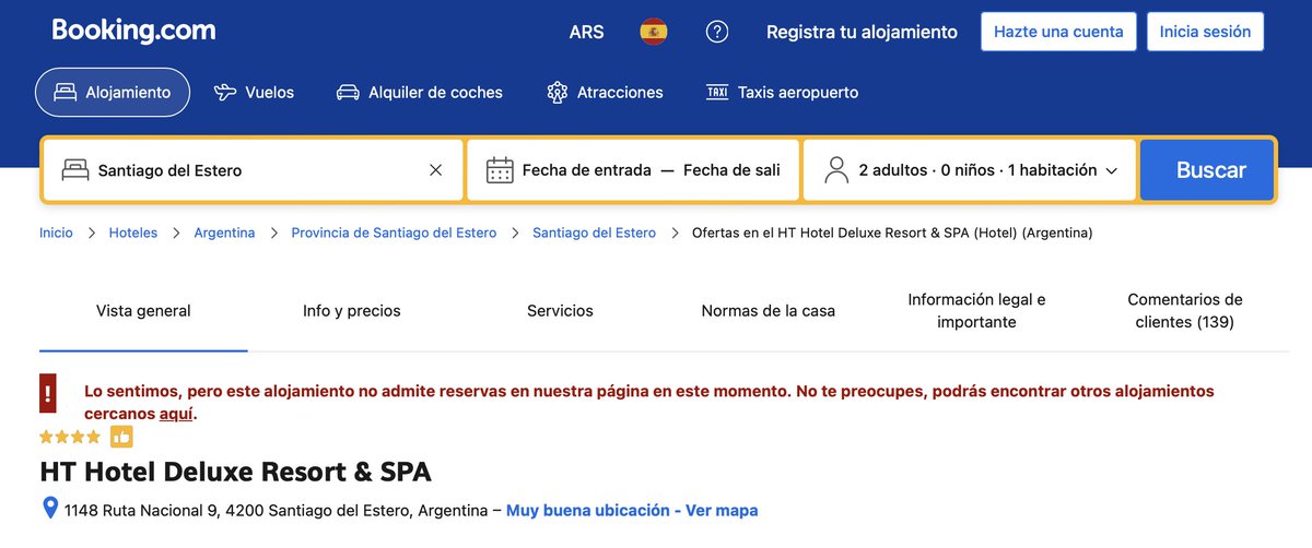 camidolabjian's tweet photo. Miren qué curioso. Vía su web, el hotel de Toviggino aparece todo reservado hasta fin de año. En https://t.co/MLpKYK4d1n, dicen que el alojamiento no admite reservas a través de su sitio. En Planet of Hotels, no importa la fecha que selecciones: no hay habitaciones disponibles. Más demandado que Anchoita.
