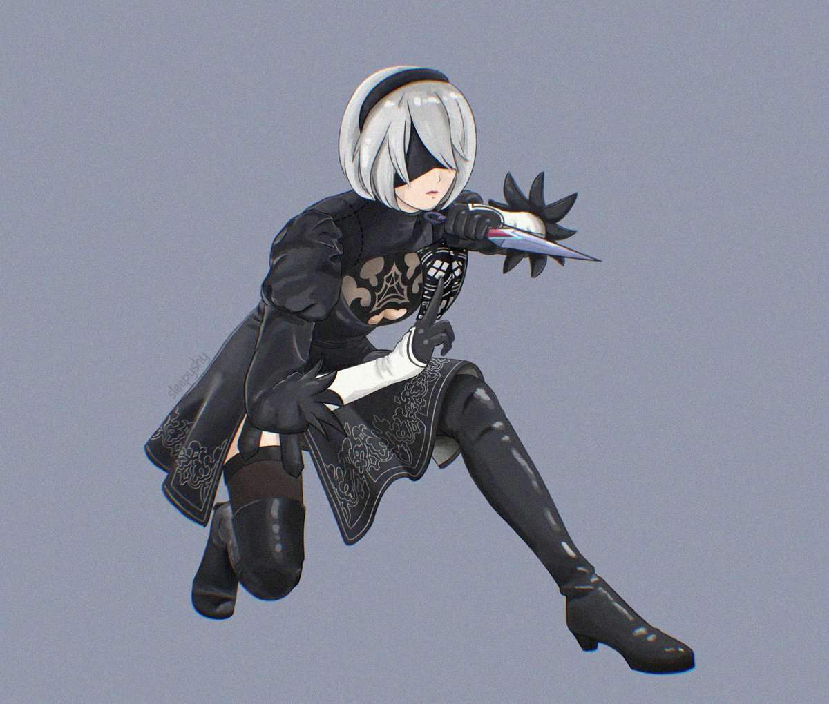 SleepyShy_'s tweet photo. 2B Kiriko for the Overwatch collab 🖤

felt the pose was a little stiff but was still fun practice ദ്ദി ˉ͈̀꒳ˉ͈́ )✧ https://t.co/Hz5mTzyyUt