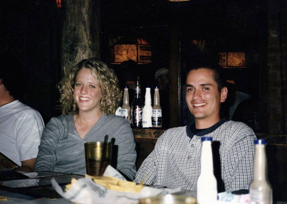 RayMiranda's tweet photo. Imagine telling these two singles in their 20s (not yet dating) - one day, after 3 kids and more stories and blessings than you can count, this picture will be shared on your 25th Anniversary. 
Oh the places we’ve been. Can’t wait for all that’s still to come. https://t.co/FkiYYlJjaV