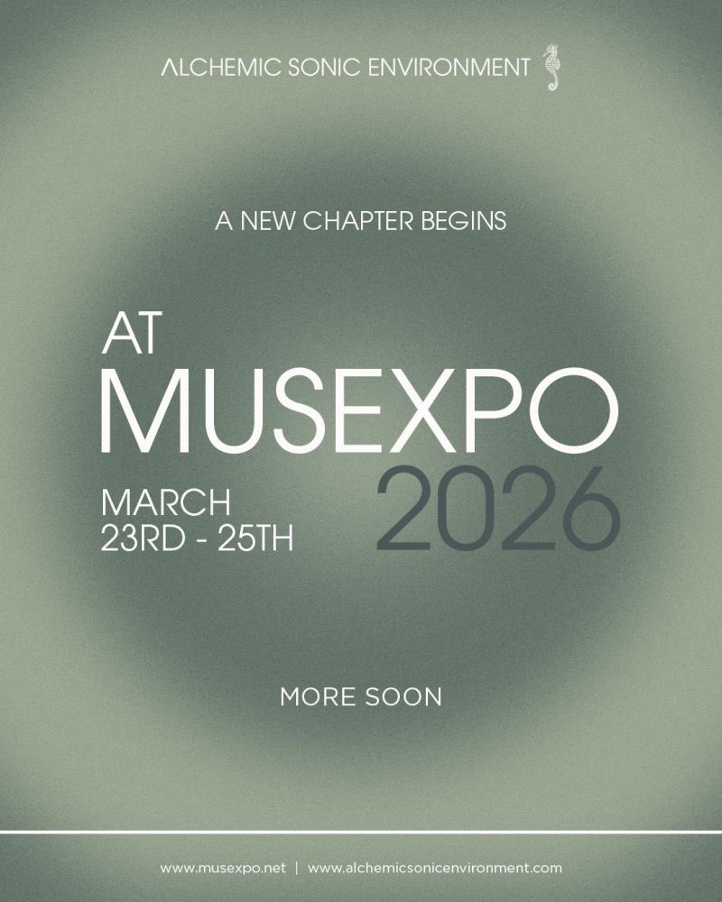 asenvrnmnt's tweet photo. Something new is unfolding.

At MUSEXPO 2026 the next chapter begins.

#AlchemicSonicEnvironment #MUSEXPO #DeepListening #SoundInnovation #ASE https://t.co/yjh6nqI0FX