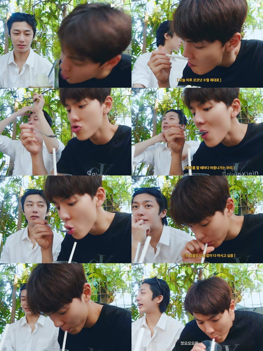 먹을 때 셔누 표정 다채로워지는 거 봐...

형원이 한스푼 먼저 주고               개큰먹방시작