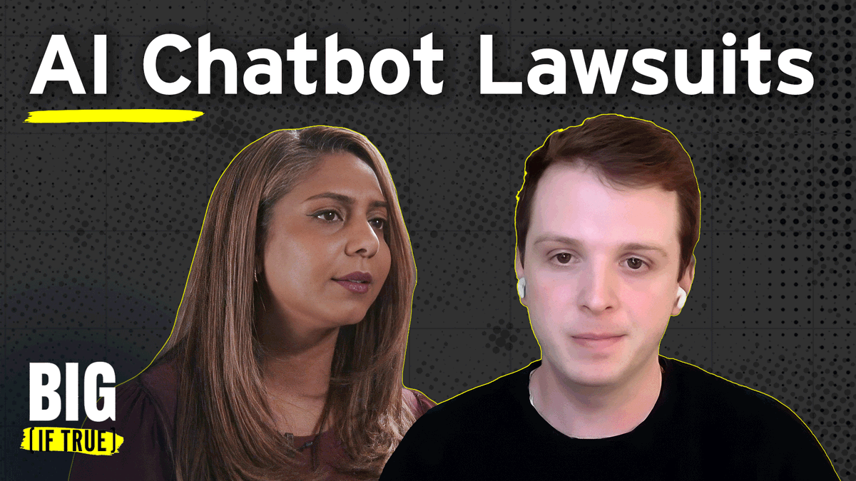 BigIfTrueTVO's tweet photo. Yesterday, the mother of a Tumbler Ridge Shooting victim filed a lawsuit against OpenAI – the makers of ChatGPT. With growing concerns about product safety and product liability, we recently explored this topic on AI Chatbot Lawsuits. Watch our full episode about the topic here: https://t.co/kpi3PorVEP