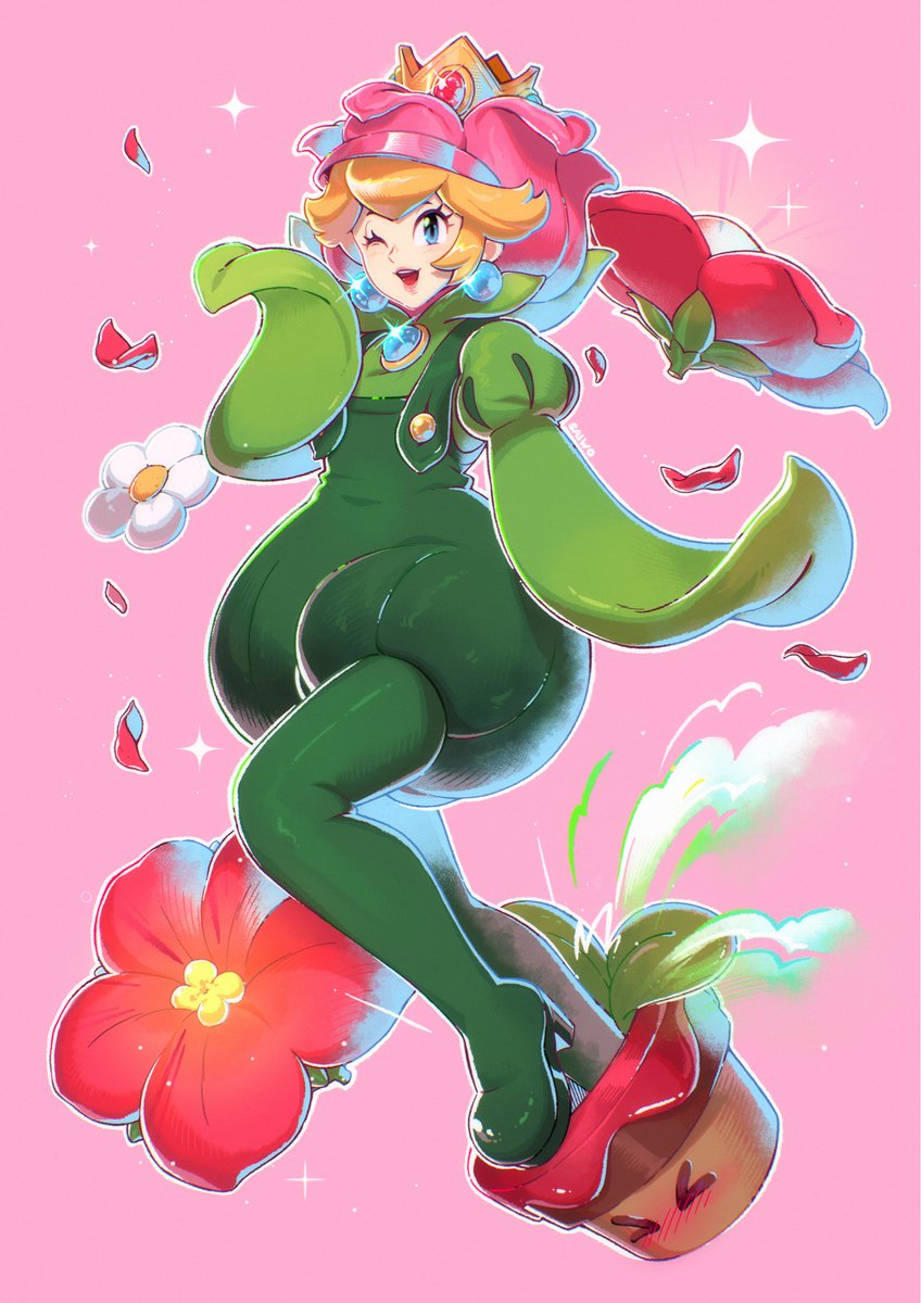 My take on Pech’s Flower Power up suit! Really love this power up, I can’t wait to play the SMBW NS2E ✨🌸🌹