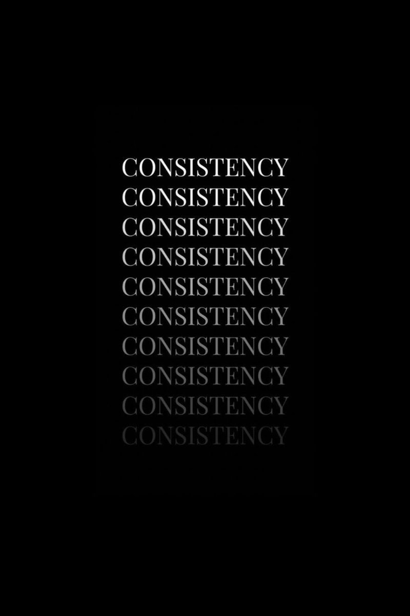 ApexMantra's tweet photo. Consistency > motivation https://t.co/rZ2KuSlDkz