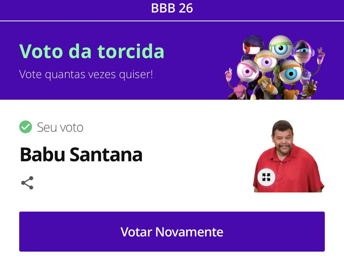 acarololiva's tweet photo. A cada retuíte aqui darei 10 votos no #ForaBabu #BBB26 https://t.co/m6SGJKfHtX