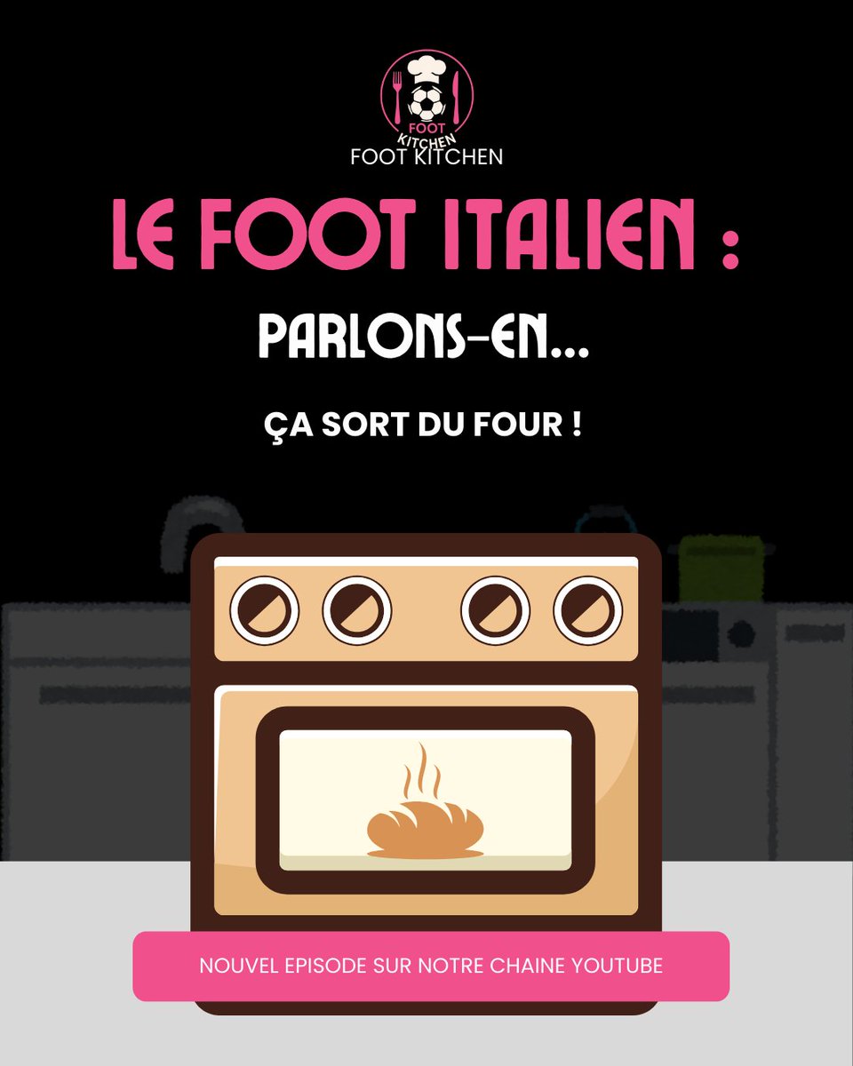 foot_kitchen's tweet photo. Il serait peut-être temps de dire 2, 3 choses sur le football italien ...

Retrouvez notre nouvel épisode sur notre chaine Youtube ! ⚽️🇮🇹

https://t.co/tlH5qFxjs2 https://t.co/iUm3goqESL