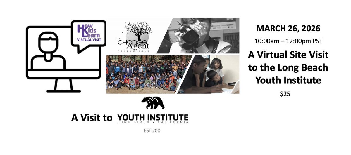 LearninginAS's tweet photo. UPCOMING WEBINAR: A Virtual Site Visit to the Long Beach Youth Institute

Thurs. 3/26/26, 10am-12pm PST

We invite you to a virtual site visit to the exemplar Long Beach YMCA’s Youth Institute. 

To learn more and register: https://t.co/hmMulilnJi https://t.co/iCfZCIjqbl