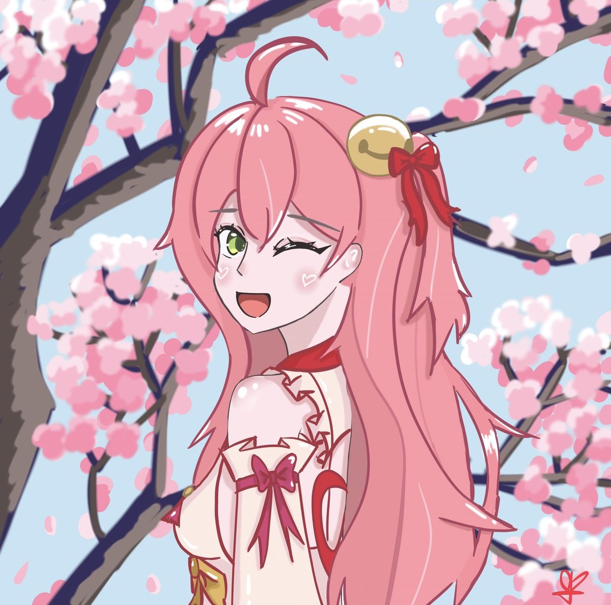bubba_tea_'s tweet photo. Looking cute ! 🩷 #miko_Art https://t.co/3q1bUgCcxR