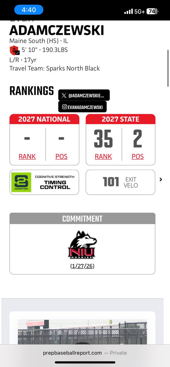 Evan Adamczewski tweet media