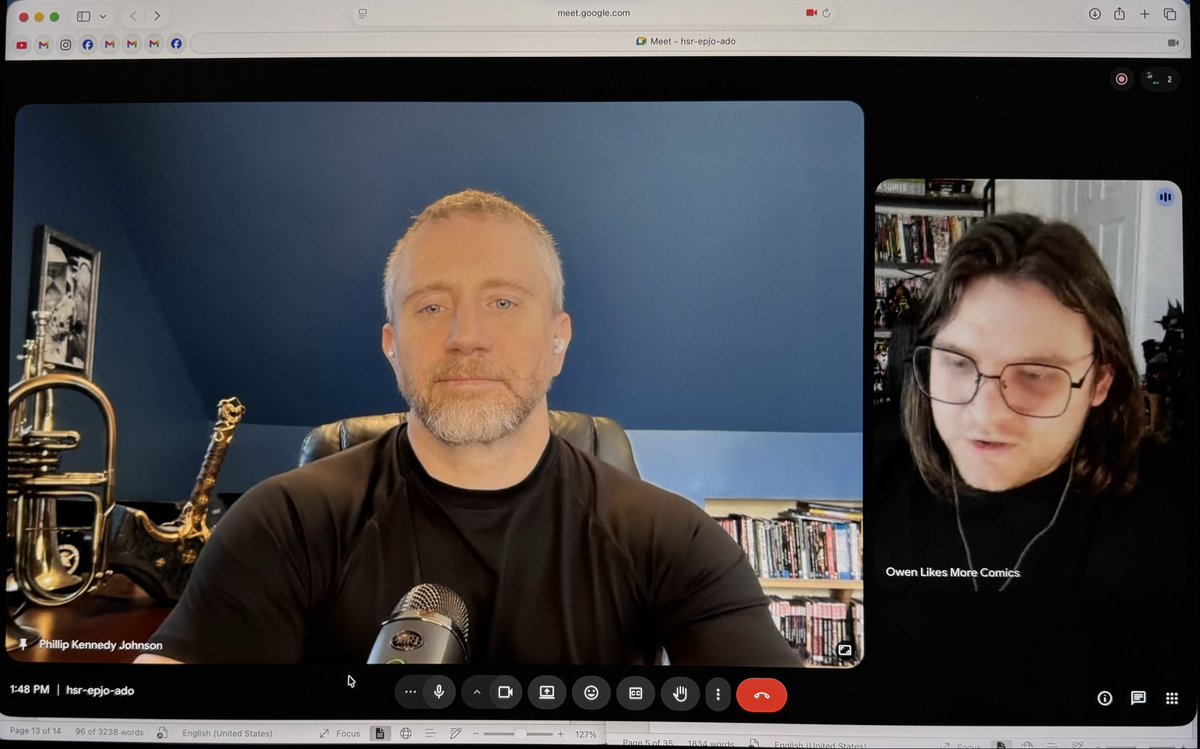 PhillipKJohnson's tweet image. Great interview with @owenlikescomics today. Look for it on his channel soon! 

#Marvel #Hulk #IncredibleHulk #InfernalHulk #AgeOfMonsters