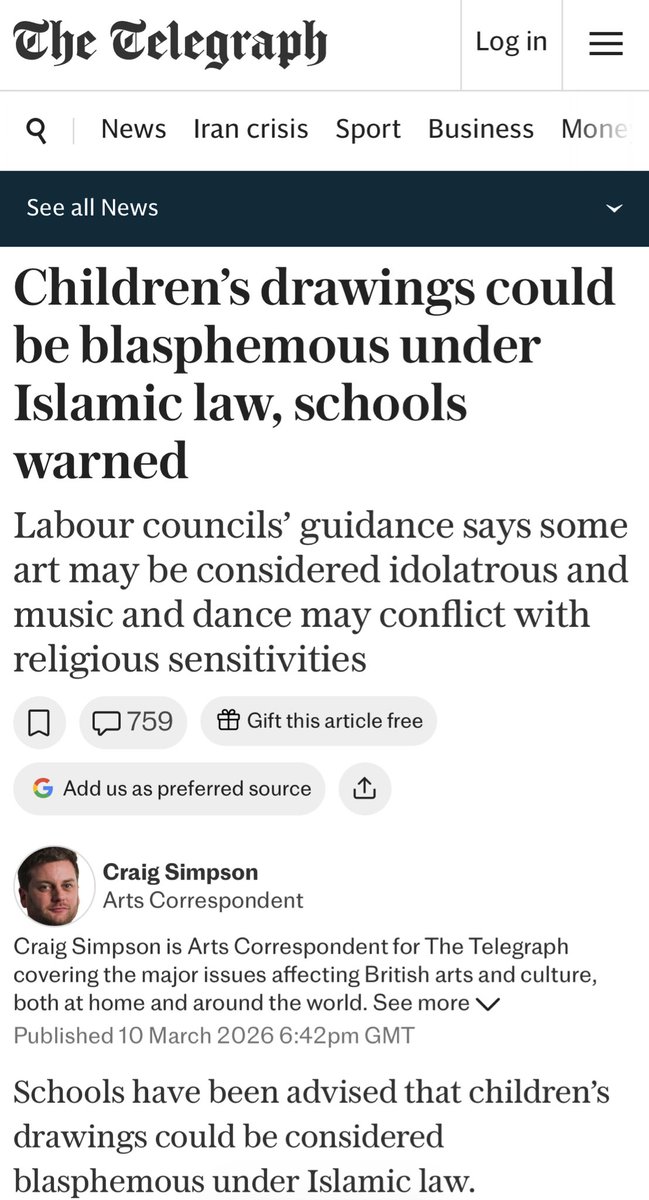 This is utterly wrong.

And it will come to an end when Reform runs local authorities and the Education Department. 

telegraph.co.uk/gift/8ece1a1b4…