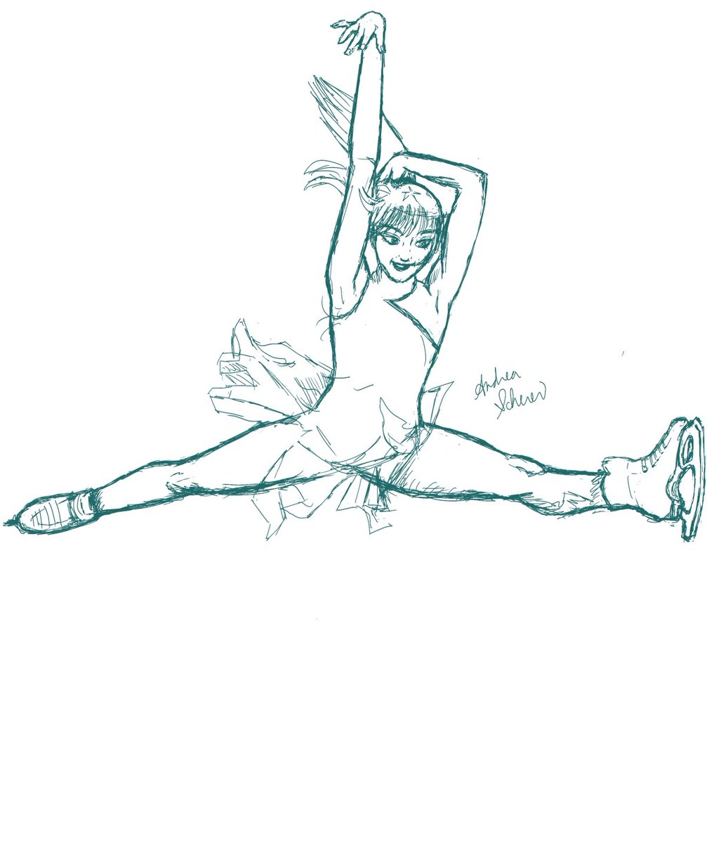 kitsunepixie's tweet photo. Alysa Liu sketches https://t.co/e0ULawsfUo