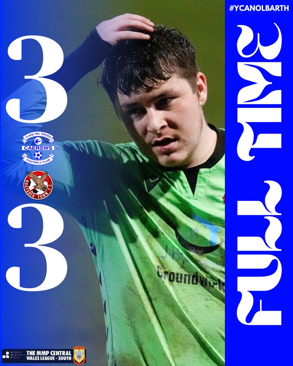 caerswsfc's tweet image. 🔵⚪️ FULL TIME! ⚪️🔵

It ends level.. In tough conditions the lads came back from two goals down and took the lead very late on but a goal in the dying moments for Rhayader means we share the points…

Caersws 3-3 Rhayader

#sws #Bluebirds #DevTeam #YCanolbarth