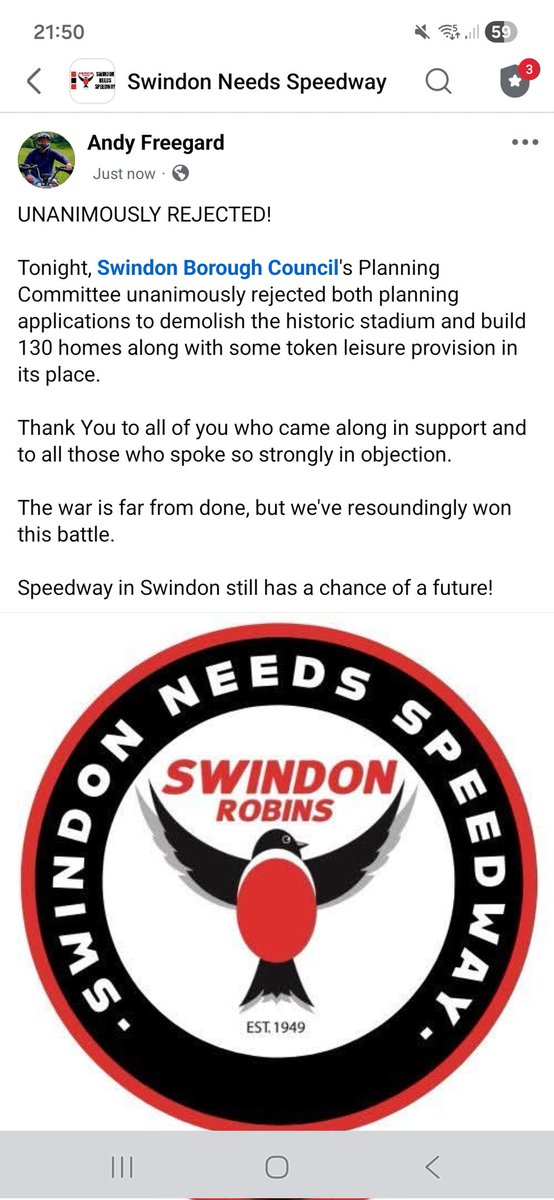 Swindon Needs Speedway tweet media