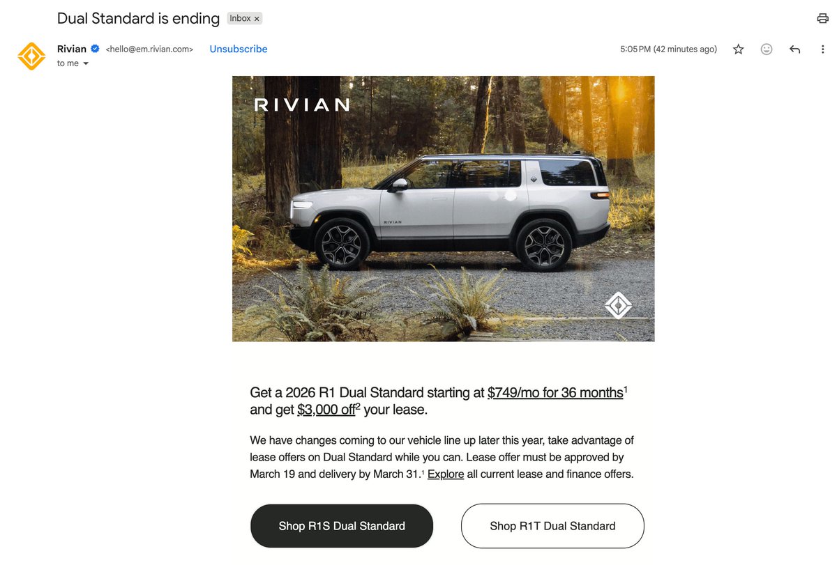 Isaiah’s Rivian Updates tweet media