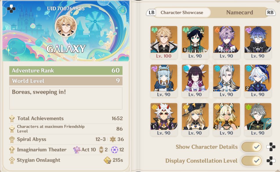 GalaxySoulll's tweet photo. me vs my genshin profile https://t.co/SV5HoL6vQK