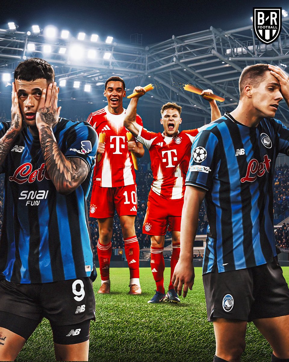 Bayern 𝐓𝐇𝐑𝐀𝐒𝐇 Atalanta 6-1 in the first leg of their UCL round of 16 tie 🔴