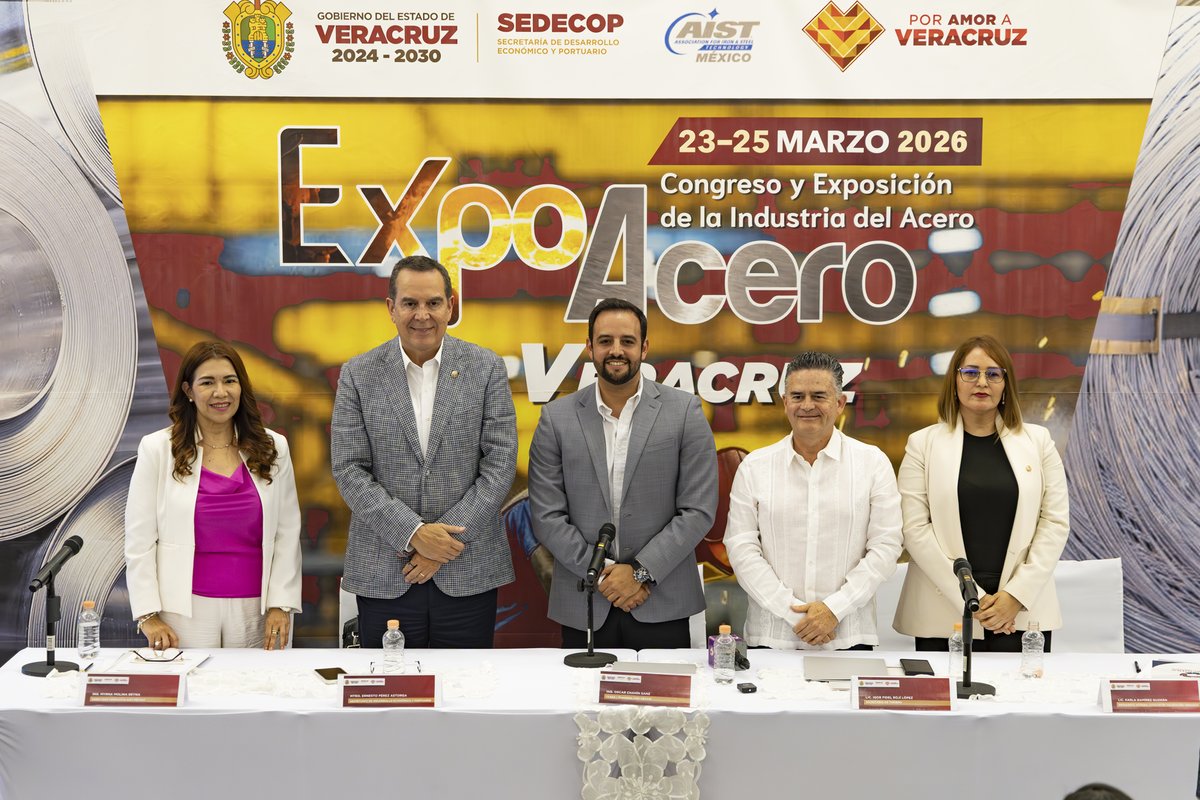 TYASA42's tweet photo. La industria del acero se prepara para uno de sus encuentros más importantes en la región: Expo Acero 2026, se llevará a cabo del 23 al 25 de marzo en el World Trade Center de Veracruz. https://t.co/6eYffahF5W