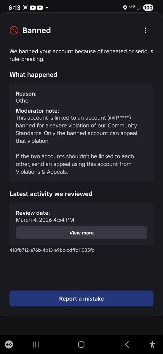 Sleep_Depriv3d_'s tweet photo. @Roblox 
My account 'Hikaru_Takuya' was wrongfully terminated by automated AI moderation, Just like other banned players for March 4th. I have not broken any rules, and am requesting a manual human verification to restore my access to the platform. https://t.co/n1PyAcgWvp